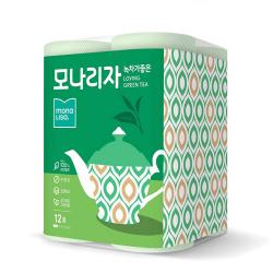 모나리자 녹차가 좋은 화장지 30m 1팩 12롤