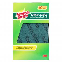 쓰리엠 스카치브라이트 다목적 수세미, 10개입, 1개
