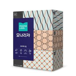 모나리자 펄프 미용티슈 2겹 3개 200개입