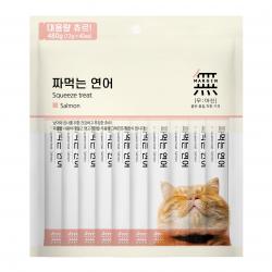 바우와우 무마진 짜먹는 고양이 간식 40p 1개 연어