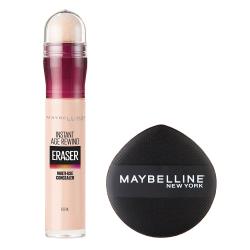 메이블린 뉴욕 에이지 리와인드 쿠션봉 컨실러 6ml + 쿠션 팡팡 퍼프 세트, 페어, 1세트