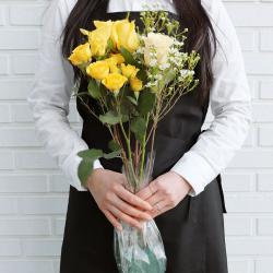 프레시가든 테이블 생화 장식 Yellow