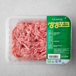 생생포크 무항생제 인증 한돈 앞다리 다짐육 800g 1팩