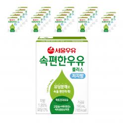 속편한 저지방 우유 플러스 190ml 24개