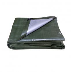 그라운드시트 양면 투톤 코팅 방수천막 3.6 x 5.4 m, OLIVE GREEN + SILVER, 1개