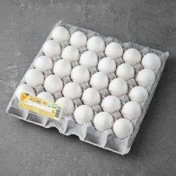 자연애찬 무항생제 인증 자연 그대로 신선한 하얀계란 특란 30구, 1800g, 1개