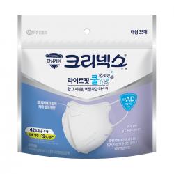 크리넥스 비말 차단 라이트핏 쿨 마스크 대 Kf Ad 35개입 1개