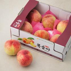 농협 황소고을 청도 아삭복숭아 5~8입 1.8kg 1박스
