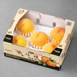 햇사레 Gap 인증 황도 복숭아 1.8kg 4~7과 1박스