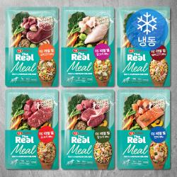 하림펫푸드 전연령 더리얼 밀 강아지 화식 60g x 6종 버라이어티 팩 세트 (냉동)