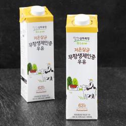 상하목장 저온살균 무항생제인증 우유 900ml 2개