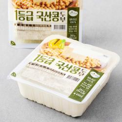 맑은물에 1등급 국산콩 두부 380g 2개