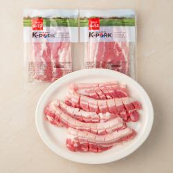 로켓프레시] 하이포크 칼집 꽃삼겹살 (냉장), 500g, 2개