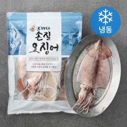 오바다 국내산 손질오징어 6미 냉동 1봉