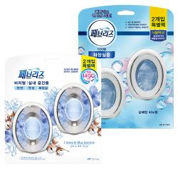 페브리즈 비치형 실내용 방향제 코튼 앤 블루자스민 7ml x 2p + 화장실용 상쾌한 비누향 6ml x 2p 세트, 1세트