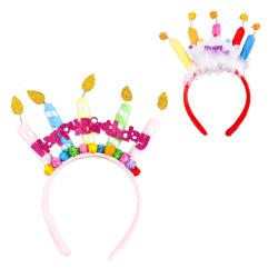 파티쇼 럭셔리 촛불 생일머리띠 2종 세트, A타입, C타입, 1세트