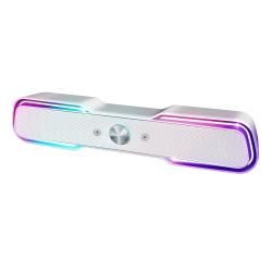 로이체 2채널 멀티미디어 Rgb 레인보우 Led 게이밍 사운드바 화이트에디션 Rsb G5000