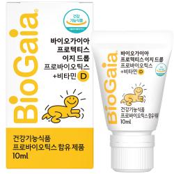 바이오가이아 프로텍티스 이지드롭 프로바이오틱스 + 비타민 D 영양제 10ml 1개