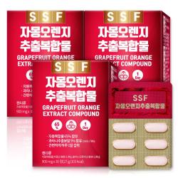 순수식품 자몽 오렌지 추출 분말 복합물 과라나 나린진 영양제, 30정, 3box