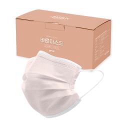 고르고 바른 일회용 마스크 성인용 50개입 1개 코랄