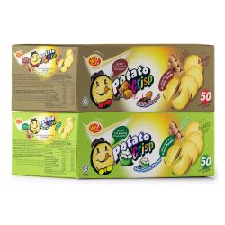 포테이토 크리스프 스낵 바베큐맛 20g X 50p + 사워크림맛 20g X 50p 1세트