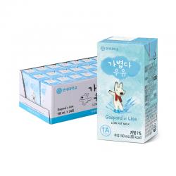연세우유 가볍다 우유 190ml 24팩