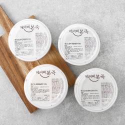 베이비본 중기 이유식(만7~8개월) A세트 160g x 4종, 차조단호박시금치죽 160g + 배추닭살죽 160g + 한우가지로메인죽 160g + 한우근대감자죽 160g, 1세트