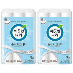 깨끗한나라 순수시그니처 27m, 30롤, 2팩