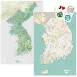 모티프맵 우리나라 가볼지도 + 대한민국 가볼지도 1세트