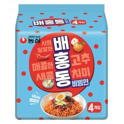 농심 배홍동 비빔면 4개