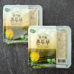 맑은물에 유기농 인증 촌두부 300g 2입