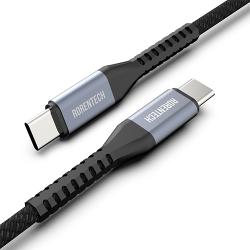 로랜텍 C To C Pd 고속충전케이블 60w 1.2m 실버블랙 1개