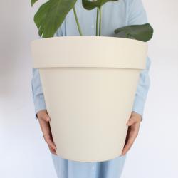 모리앤 베이직 원형 저면관수 화분 화이트