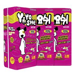 요요쉬 배변패드 소형(40*48cm) 플로랄와인향, 3개입