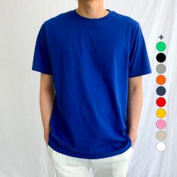 제이에이치스타일 남여공용 베이직 라운드 반팔 티셔츠 Tomrok134