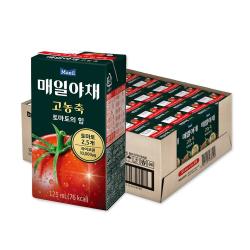 매일유업 매일야채 고농축 토마토의 힘, 125ml, 24개