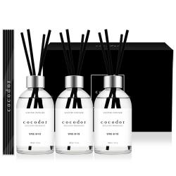 코코도르 퍼퓸 디퓨저 200ml x 3개 + 리드스틱 20개입 세트, 양재동 꽃시장