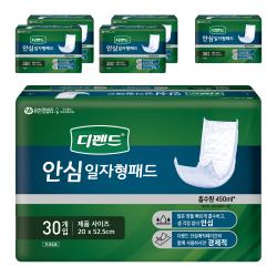 디펜드 남녀공용 안심 일자형 성인패드 20 X 52.5 Cm 30개입 6개