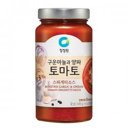 청정원 구운마늘과 양파 토마토 스파게티소스 600g 1개
