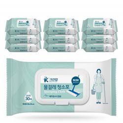 크린업 물걸레 청소포 특대형 30매, 10개