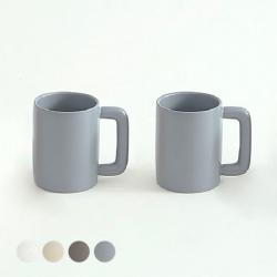 에라토 플랑 베이직 데일리 머그컵 350ml 애쉬블루 2개