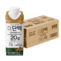 빙그레 더단백 드링크 커피 18p 4500ml 1개