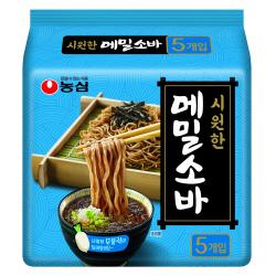 농심 메밀소바 127g 5개