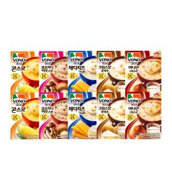 보노 스프 혼합 콘스프 2p + 포르치니 2p + 체다치즈 2p + 크림스프 2p + 어니언크림 2p, 1세트