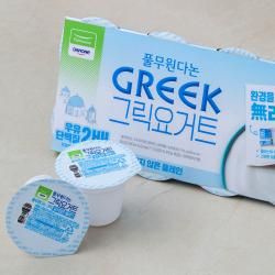 풀무원 다논 그릭 요거트 달지않은 플레인 95g 8개