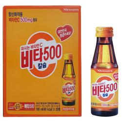 광동제약 비타500 칼슘 음료 100ml 20개