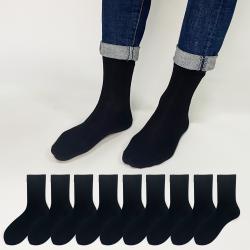 두발로 남성용 럭셔리 무지중목양말 10켤레
