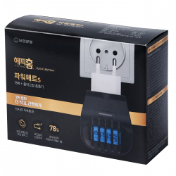 해피홈 블랙에디션 파워매트s 리필 78p + 플러그형 훈증기 세트 1세트