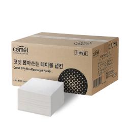 코멧 뽑아쓰는 테이블 냅킨, 흰색, 1박스, 4000매