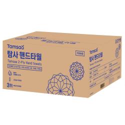 탐사 2겹 천연펄프 핸드타올 3000매 1박스